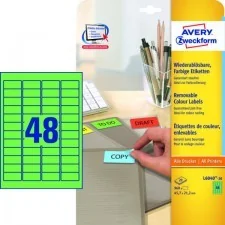 Zweckform Etykiety usuwalne kolorowe 45,7 x 21,2 mm, 960 etykiet, zielone ZW301-4 - Etykiety do drukarek Zweckform Etykiety usuwalne kolorowe 45,7 x 21,2 mm, 960 etykiet, zielone ZW301-4 - Etykiety do drukarek - miniaturka - grafika 2