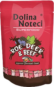 Dolina Noteci Superfood sarna i wołowina saszetka 10x85g - Mokra karma dla kotów - miniaturka - grafika 2