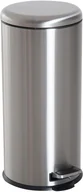 Kosze na śmieci - FENIKS Homcom HOMCOM Z PEDAŁEM I KLAPĄ stal szlachetna srebrny 30 l - miniaturka - grafika 1