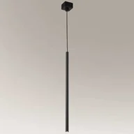 Lampy sufitowe - Shilo Wisząca LAMPA industrialna KOSAME 7844 metalowa OPRAWA tuba ZWIS loftowy czarny 7844 - miniaturka - grafika 1