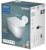 Miski WC - Duravit Starck F Zestaw Toaleta WC + deska wolnoopadająca + stelaż WC + przycisk + zestaw łączący + zestaw do interfejsu + uszczelka redukująca hałas biały WD7014001000 - miniaturka - grafika 1