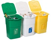 Kosze na śmieci - Kosz do segregacji odpadów Eco 3 Master 50 l, 3 szt. - miniaturka - grafika 1