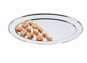 Talerze - Olympia k369 serwowania płaski, owalna, srebro 61 cm K369 - miniaturka - grafika 1