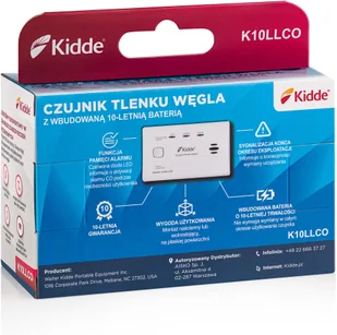 Kidde Czujnik czadu K10LLCO KID-K10LLCO - Czujniki czadu, dymu, gazu - miniaturka - grafika 7