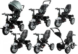 LeanToys PRO500 Srebrny - Rowerki trójkołowe - miniaturka - grafika 7