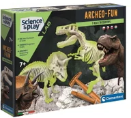 Mały naukowiec - Clementoni Wykopaliska T Rexa i Triceratopsa - miniaturka - grafika 1