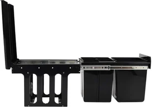 FENIKS vidaXL Kuchenny wysuwany, ciche zamykanie, 48 L vidaXL - Kosze na śmieci - miniaturka - grafika 5