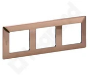 Klawisze i ramki - Legrand VALENA LIFE Ramka potrójna miedziana 754163 - miniaturka - grafika 1