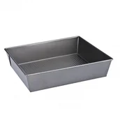 Formy do ciast - Galicja Blacha do ciasta nieprzywieralna 27,5x22,5x6 cm Silver - miniaturka - grafika 1