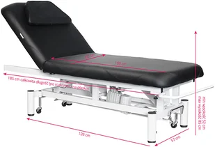 ACTIVESHOP Leżanka Elektr. Do Masażu Azzurro 684  1 Siln. Czarna 10003_126477 - Meble kosmetyczne - miniaturka - grafika 5