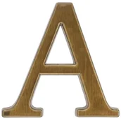 Numery na dom - Litera /A/ 10,5CM BRĄZ TRANSPARENT ALUMINUM - miniaturka - grafika 1