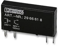 Sterowniki i przekaźniki - Phoenix Contact Miniaturowy przekaźnik półprzewodnikowy OPT 5DC 24DC 2 Phoenix Contact 2967989 OPT 5DC 24DC 2 - miniaturka - grafika 1