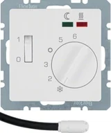Gniazdka elektryczne - Berker Q1/Q3/Q7 biały regulator temperatury [20346089] B_20346089 - miniaturka - grafika 1