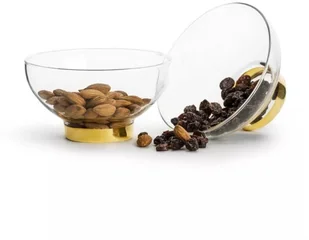 Sagaform Komplet 2 szklanych miseczek Winter, przezroczysty, złoty 11x5,7 cm - Miski i półmiski - miniaturka - grafika 4