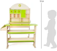 Zabawy w naśladowanie dorosłych - small foot Drewniany Stragan Sklep Stoisko Sprzedaży Warzywniak Zabawkowy do Zabawy dla Dzieci Small Foot - miniaturka - grafika 1