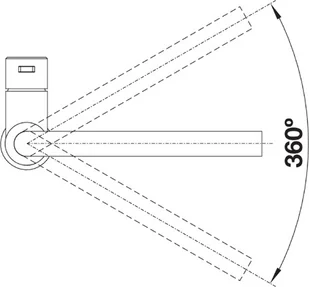 Blanco LANORA stal szlachetna szczotkowana 523122 - Baterie kuchenne - miniaturka - grafika 5
