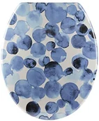 Deski sedesowe - Sitzplatz Siedzisko 40670 3 czubki deska sedesowa, niebiesko-biała, uniwersalna - miniaturka - grafika 1