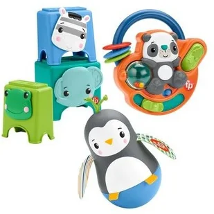 Fisher Price Price Price Zestaw zabawek Rozwijamy zręczność HFJ93 HFJ93 - Grzechotki dla dzieci - miniaturka - grafika 2