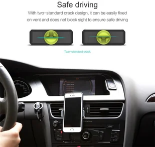 ROCK Uchwyt Samochodowy NA KRATKĘ iPhone Samsung bez głowicy - Uchwyty samochodowe do telefonów - miniaturka - grafika 7