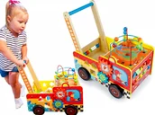 Pchacze - HH POLAND DREWNIANY CHODZIK EDUKACYJNY STRAŻ POŻARNA PCHACZ HH-HM013238 - miniaturka - grafika 1