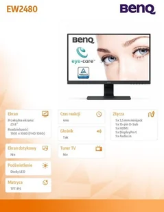 BenQ EW2480 (9H.LJ3LA.TSE) - Monitory - miniaturka - grafika 8