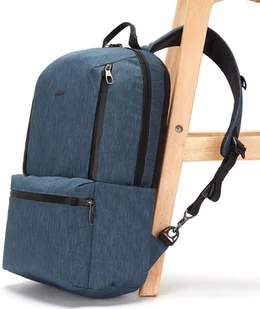 Metrosafe X 20 l, plecak antykradzieżowy, dla kobiet i mężczyzn, 45 x 30 x 13 cm, plecak podróżny, ochrona przed kradzieżą, technologia bezpieczeństwa, 20 l, dżinsowy niebieski/ciemny denim - Plecaki - miniaturka - grafika 7