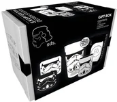 Gadżety dla graczy - WEBHIDDENBRAND Zestaw prezentowy Star Wars Original Stormtrooper kubek szklanka podkładki na stół) - miniaturka - grafika 1