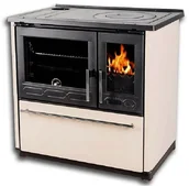 Kuchnie węglowe - PLAMEN 850 GLAS krem kuchnia żeliwna na drewno - miniaturka - grafika 1