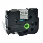 Papier do drukarek - Brother Taśma zamiennik TZ-155 / TZe-155, 24mm x 8m, biały druk / przezroczysty podkład - miniaturka - grafika 1