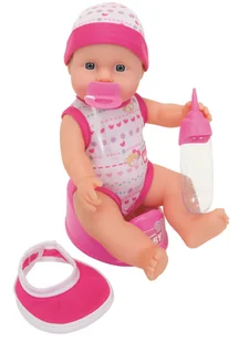 Simba Lalka bobas siusiająca New Born Baby 30 cm + nosidełko 2w1 4006592578008 - Lalki dla dziewczynek - miniaturka - grafika 2