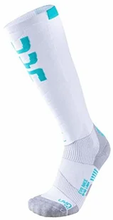 UYN Unleash Your Nature X1  Socks SKI EVO Race Lady White/Water Green 35/36 - Pozostała odzież narciarska - miniaturka - grafika 3