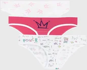 Majtki dla dzieci - GARNA MAMA sp. z o.o. 3 PACK dziewczęcych fig Pink Time - miniaturka - grafika 1