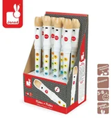 Instrumenty muzyczne dla dzieci - Janod Flet drewniany Confetti - FLET - miniaturka - grafika 1