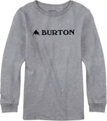Koszulki dla chłopców - Burton t-shirt BOYS MOUNTAIN HORIZONTAL LS GRAY HEATHER - miniaturka - grafika 1