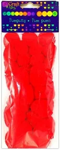 DP Craft Pompony akrylowe mix Czerwone - Zabawki kreatywne - miniaturka - grafika 2