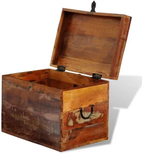 vidaXL vidaXL Skrzynia z drewna odzyskanego - Pudła i pojemniki do przechowywania - miniaturka - grafika 4