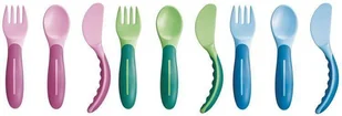 MAM Babys Cutlery sztućcze do nauki jedzenia 6m+ - NIEBIESKI - Sztućce dla dzieci - miniaturka - grafika 2