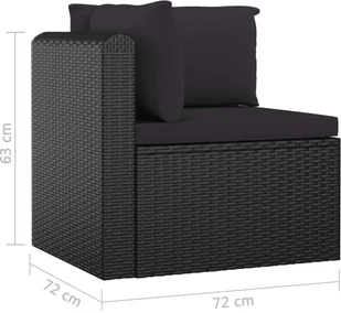 7-częściowy zestaw ogrodowy czarno śmietankowy z czerwonymi poduszkami Z5-L47 - Meble ogrodowe 7-częściowy zestaw ogrodowy czarno śmietankowy z czerwonymi poduszkami Z5-L47 - Meble ogrodowe - miniaturka - grafika 8