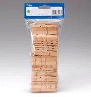 Akcesoria łazienkowe - Glorex GmbH glorex spinaczami do bielizny Drewniane 72 MM 100ST, naturalny, 11.5 x 4 x 25 cm 6 2200 658 - miniaturka - grafika 1