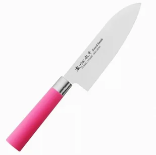 Satake Macaron Pink Nóż Santoku 17 cm 807-265 - Noże kuchenne - miniaturka - grafika 2