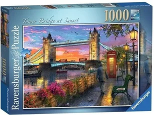 Puzzle 1000 Tower Bridge o zachodzie słońca - Puzzle - miniaturka - grafika 4