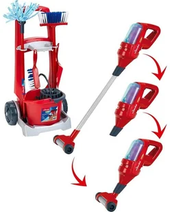 Klein Lumarko Wózek Do Sprzątania Z Odkurzaczem Vileda! 6720 Lek - Zabawy w naśladowanie dorosłych - miniaturka - grafika 3
