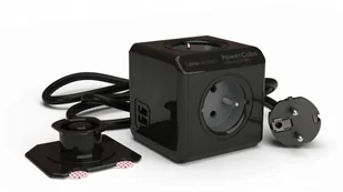Allocacoc PowerCube listwa zasilająca 3m USB czarna 2404BK/FREUPC - Przedłużacze i rozgałęźniki - miniaturka - grafika 2
