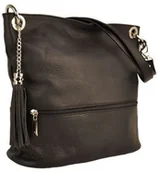 Torebki damskie - Barberinis Barberini's skórzane torebki włoskie - Czarna 163-1 - miniaturka - grafika 1