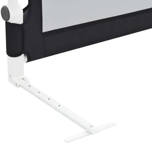 vidaXL Barierka do łóżeczka dziecięcego, szara, 180x42 cm, poliester vidaXL - Zabezpieczenia dla dzieci - miniaturka - grafika 6