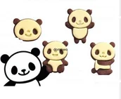 Formy do ciast - PLASTIKOWE FOREMKI wykrawacze CIASTEK- 8 szt PANDA - miniaturka - grafika 1