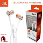 Słuchawki - JBL Nowe T290 Harman aluminiowe słuchawki douszne z czystym basem wysokiej jakości słuchawki - miniaturka - grafika 1
