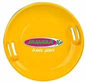 Sanki i ślizgacze - Jamara 460370 460370-Snow Play talerz antypoślizgowy 60 cm uchwyty po obu stronach, bardziej trwały, solidny korpus z tworzywa sztucznego, super zabawne motywy na antypoślizgowej misce, lekka waga tyl - miniaturka - grafika 1