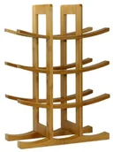 Pozostałe akcesoria barmańskie - StarTec Regał na wino kieszenie na Ocean Star wr1149 bambus naturalny WR1149 - miniaturka - grafika 1