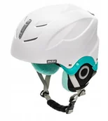 Kaski narciarskie - Meteor Kask Narciarski Snowboard Lumi biały/miętowy S - miniaturka - grafika 1